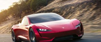 Sideview Tesla Roadster Exterior
