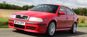Revisão do ícone Skoda Octavia vRS (Mk1, 2000-2006)