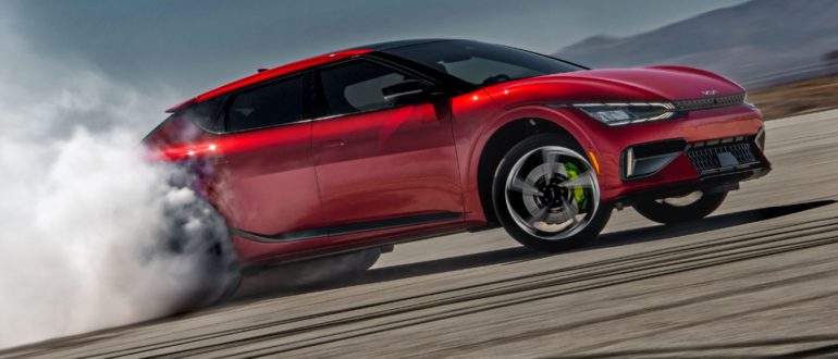 2023 Kia EV6 GT Burnout On Tracks